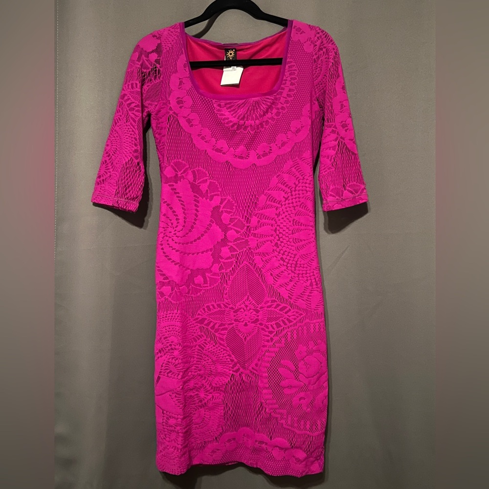 COPY - JEAN PAUL GAULTIER Soleil Vintage Lace & Crocheted bodycon minidress. Si…